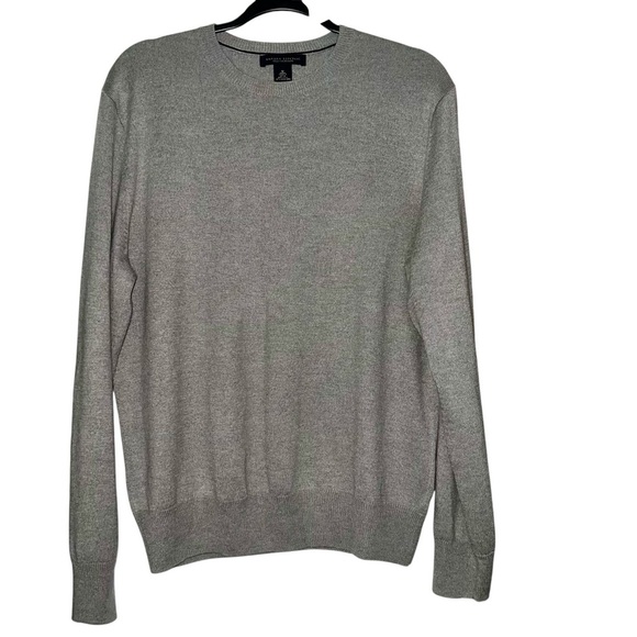 Banana Republic 86% Silk 14% Cashmere Gray Sweater Size Medium - Picture 1 of 5
